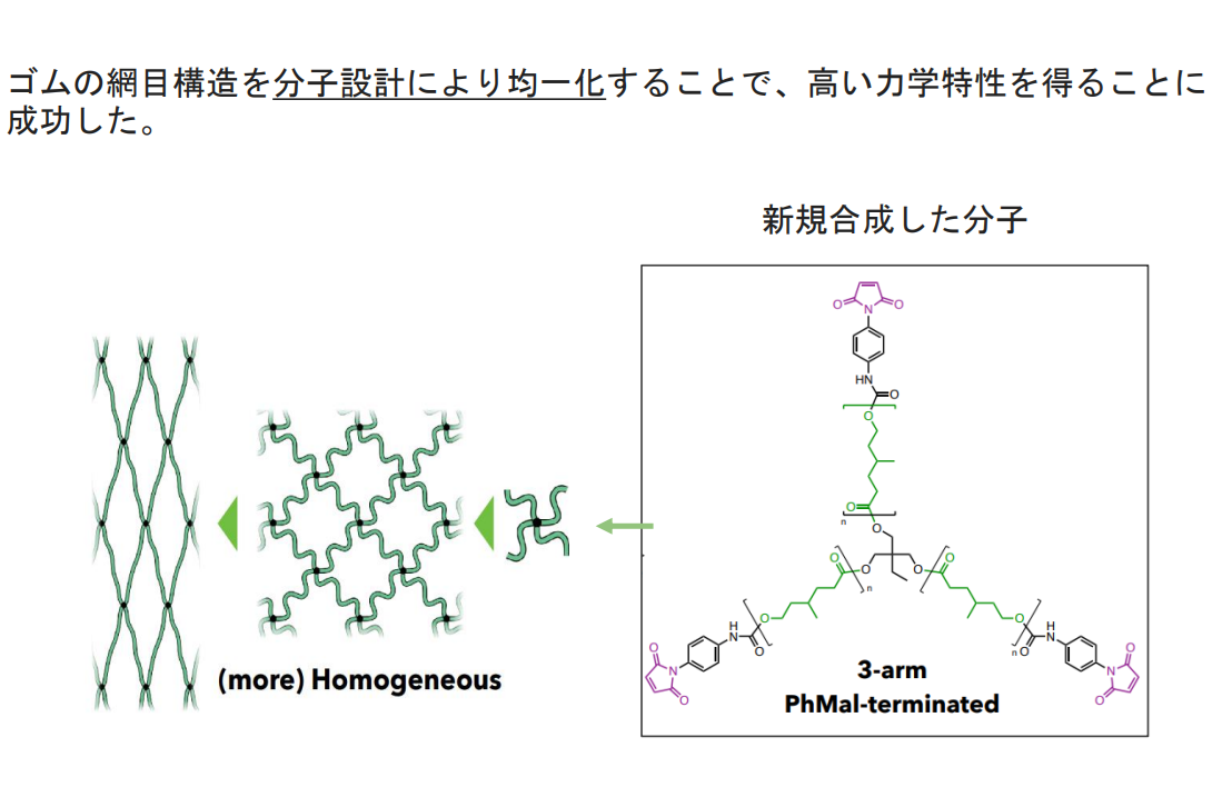 均一なネットワーク構造を有する架橋高分子